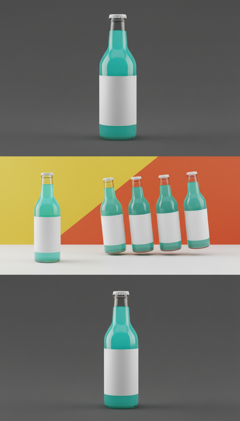 Glass Bottle Electrolyte Water