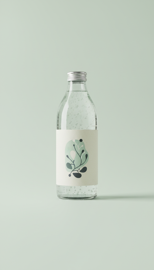 Glass Bottle Electrolyte Water